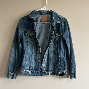 Lucky Brand Distressed Denim Jacket